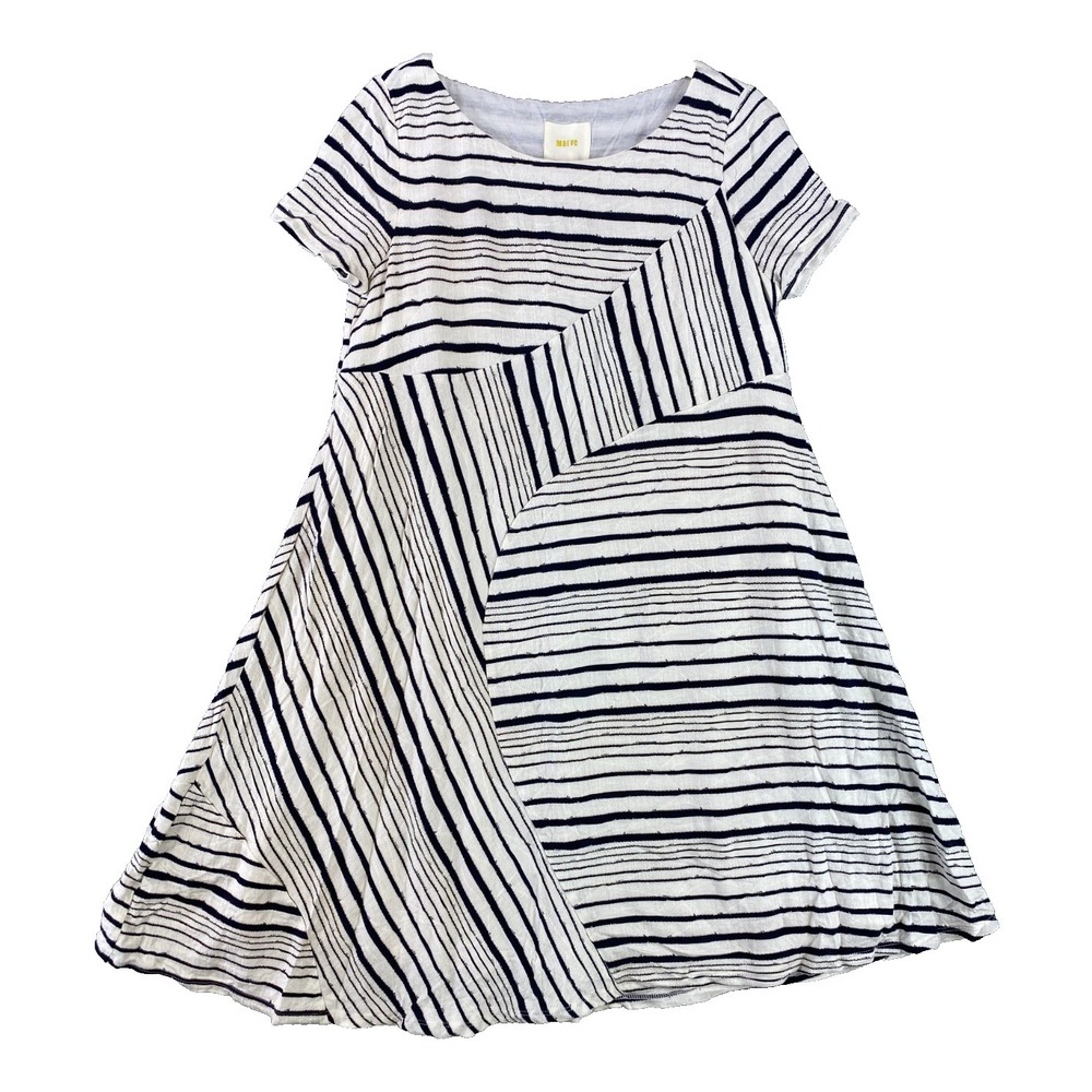 Anthropologie Maeve Dress Small A Line Swing Knit Lined Stretch Short Sleeve